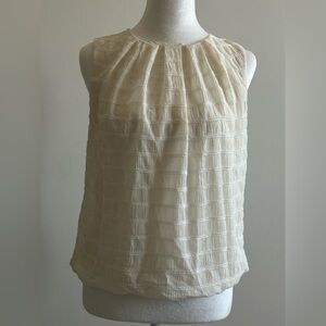 Liz Claiborne White Embellished Blouse Size PS